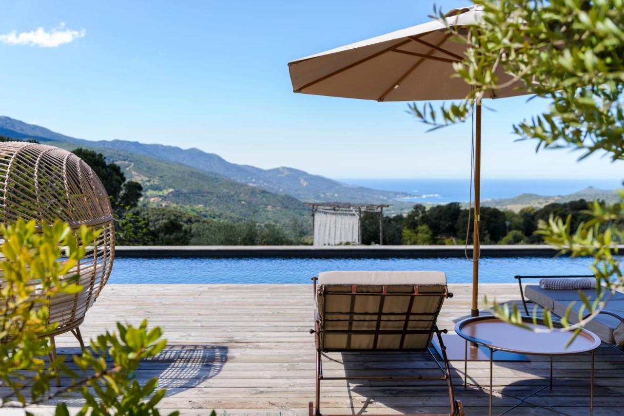 Terre De Maquis, Maison D'Hotes Vue Mer Corse Sari-D'orcino Zewnętrze zdjęcie