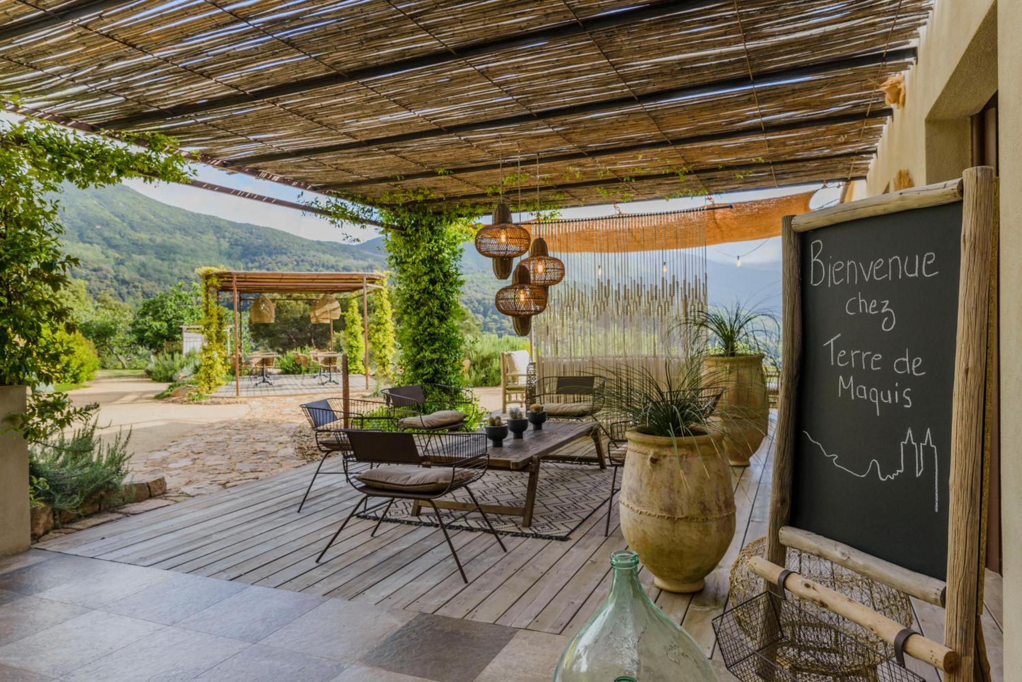 Terre De Maquis, Maison D'Hotes Vue Mer Corse Sari-D'orcino Zewnętrze zdjęcie