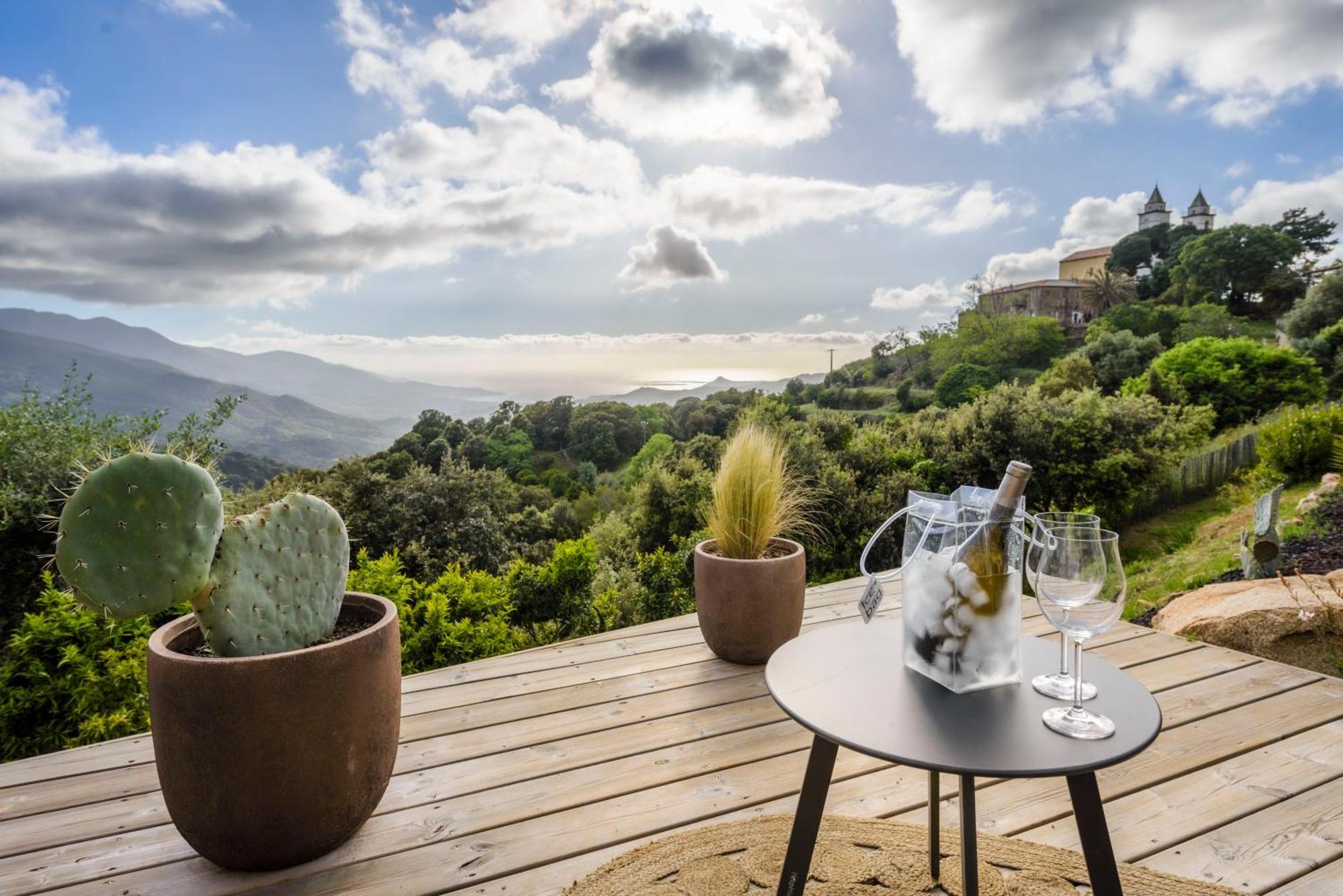 Terre De Maquis, Maison D'Hotes Vue Mer Corse Sari-D'orcino Zewnętrze zdjęcie
