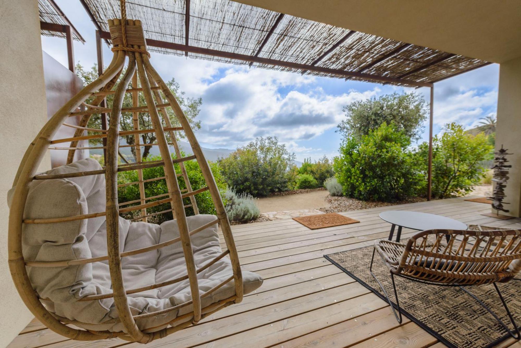 Terre De Maquis, Maison D'Hotes Vue Mer Corse Sari-D'orcino Zewnętrze zdjęcie
