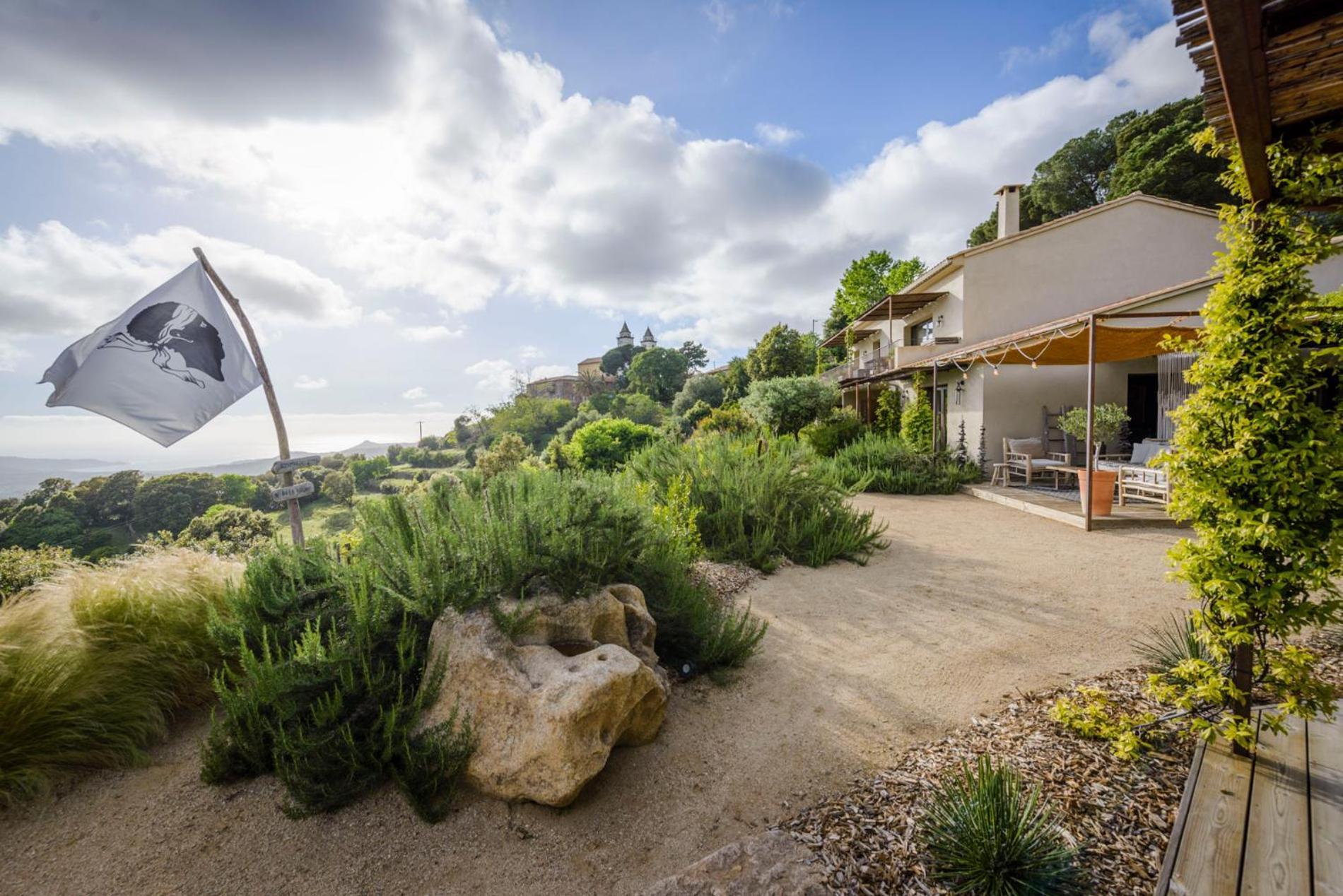 Terre De Maquis, Maison D'Hotes Vue Mer Corse Sari-D'orcino Zewnętrze zdjęcie